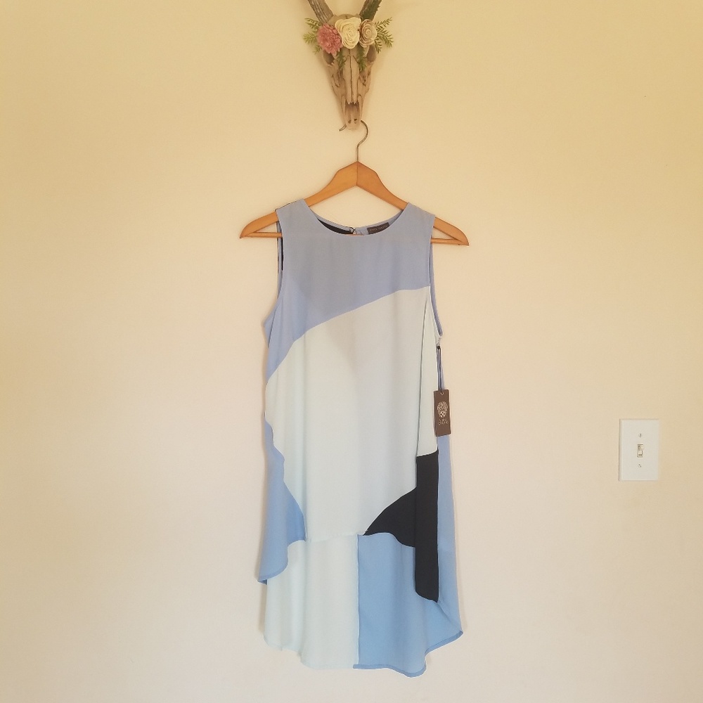 Vince Camuto Colorblock Hi-Low Tunic